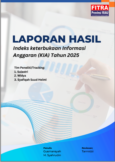 laporan Hasil Indeks keterbukaan Informasi Anggaran (KIA) Tahun 2025